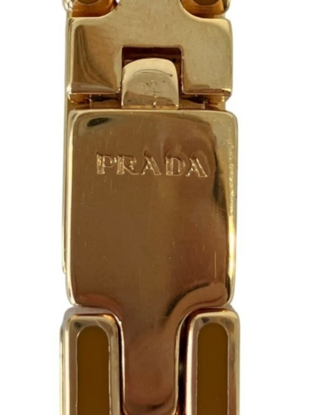 Prada Orange And Gold Link Bracelet - Picture 3 of 15